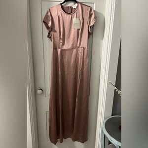 Bohme Women's Rose Satin/silky Maxi Dress